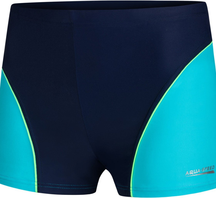 AQUA SPEED Plavecké šortky Leo Navy Blue/Blue Pattern 42