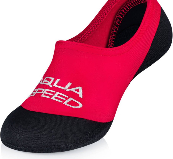 AQUA SPEED Ponožky na plavání Neo Red/Black Pattern 31