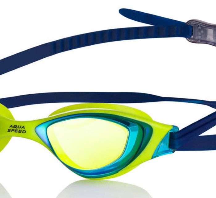 Plavecké brýle AQUA SPEED Xeno Mirror Yellow/Navy Blue/Gold Pattern 30