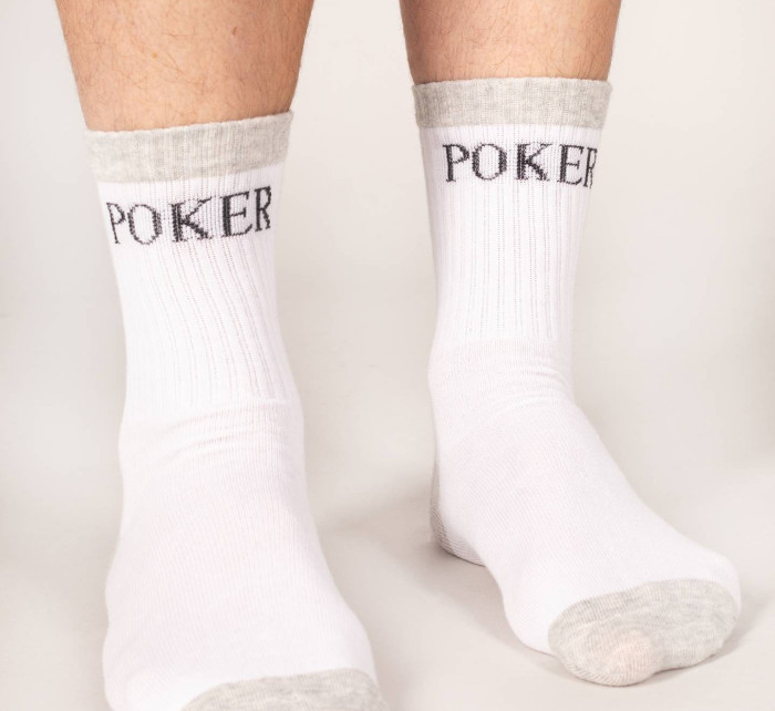 Yoclub Pánské bavlněné ponožky 3-Pack SKA-0070F-AA00 White