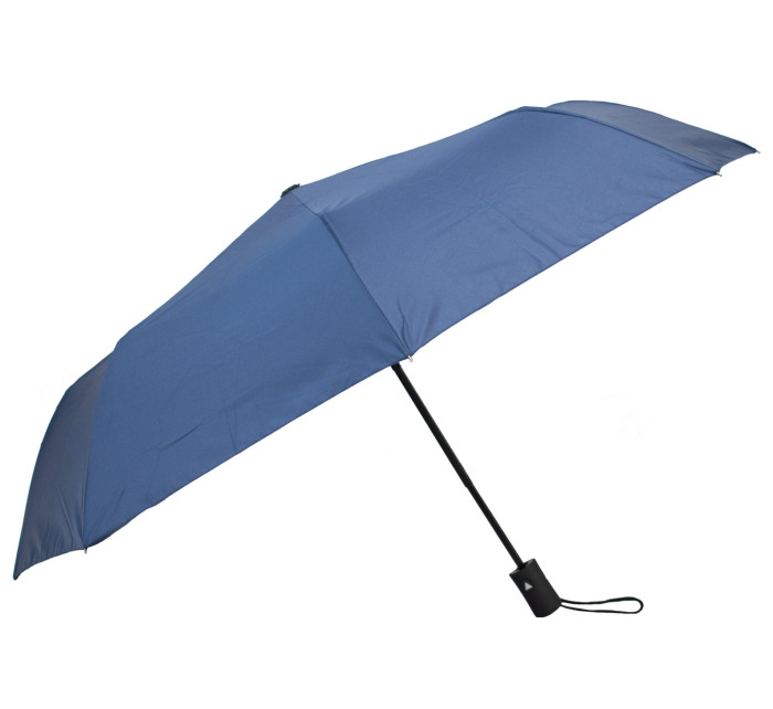 Krátký poloautomatický deštník Semiline L2050-1 Navy Blue