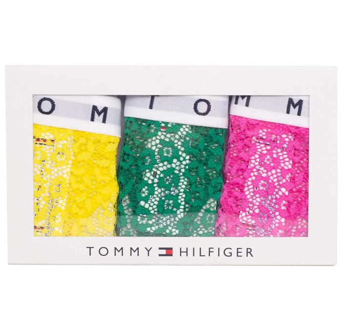 Tommy Hilfiger 3Pack tanga kalhotky UW0UW025240Y0 Yellow/Green/Pink