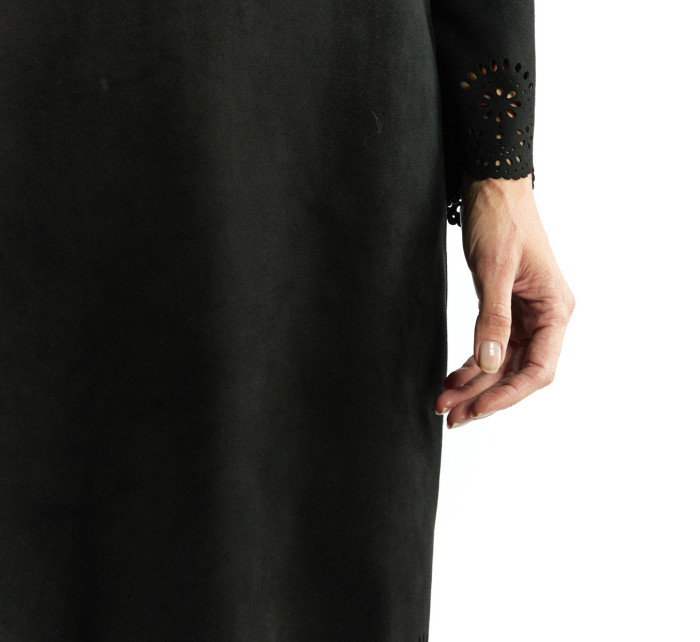 Monnari Sukně Dámská sukně z imitace semiše černá