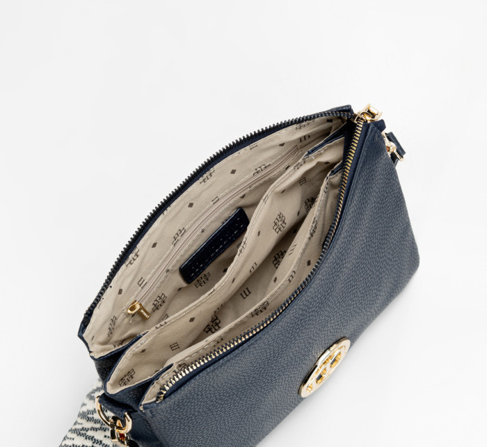 Monnari Bags Dámská kabelka s logem značky Monnari Navy Blue
