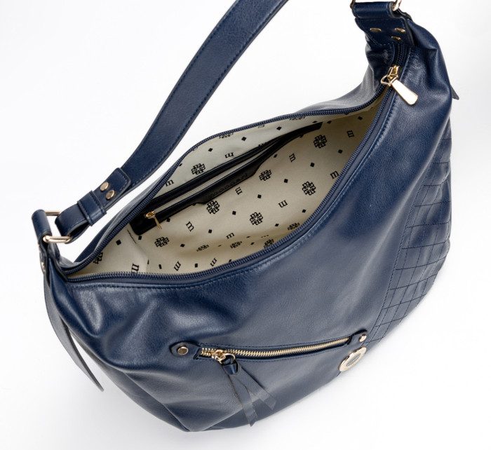 Monnari Bags Dámská nákupní taška s přední kapsou Navy Blue
