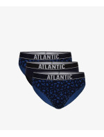 Klasické pánské slipy ATLANTIC 3Pack - černé/tmavě modré