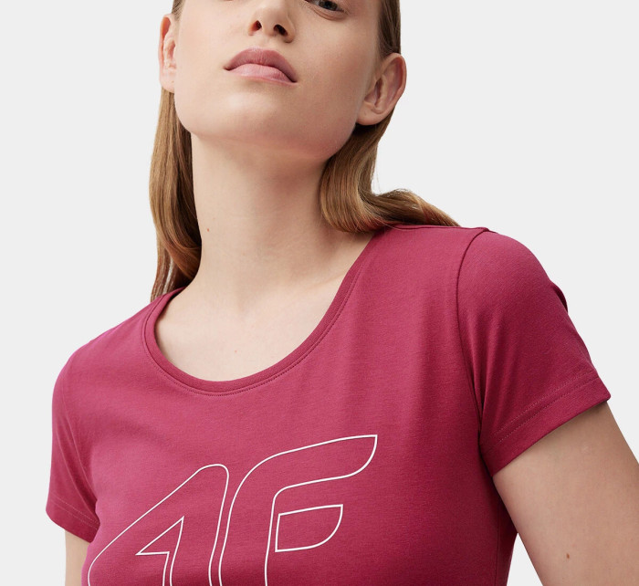 Dámské tričko s potiskem 4FSS23TTSHF583-53S růžové - 4F