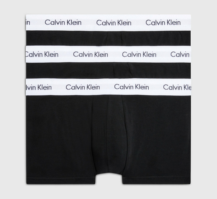 Pánské trenky 3 Pack Low Rise Trunks Cotton Stretch 0000U2664G001 černá - Calvin Klein