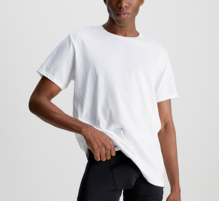 Pánské tričko 3 Pack T-Shirts Cotton Classics 000NB4011E100 bílá - Calvin Klein