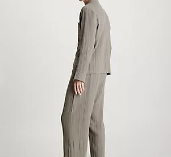 Spodní prádlo Pánské pyžamo L/S PANT SET 000NM2590ELKR - Calvin Klein