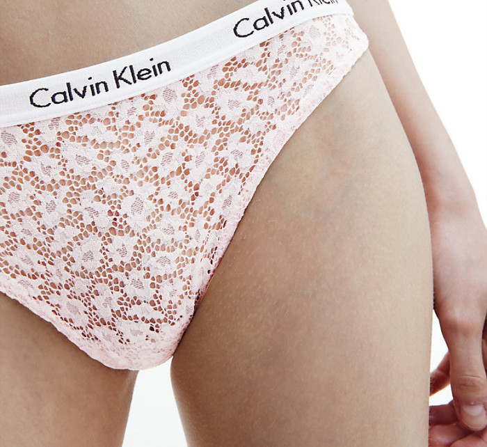 Dámské brazilky Brazilian Briefs Carousel 000QD3859EETE světle růžová - Calvin Klein