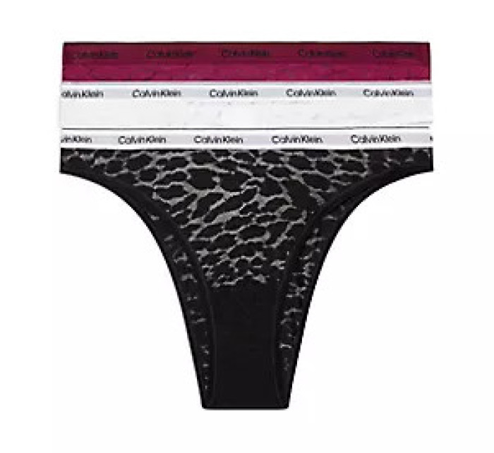 Dámské spodní prádlo BRAZILIAN 3PK 000QD5225ENPE - Calvin Klein