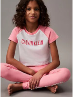 Dívčí pyžamo KNIT PJ SET (SS+LEGGING) G80G8006880VT - Calvin Klein