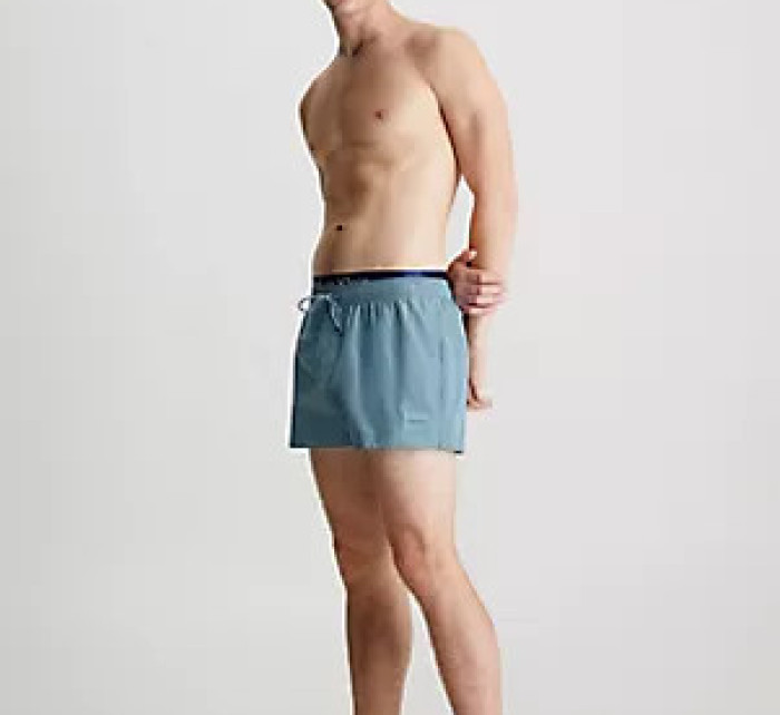 Pánské plavky Tkaný spodní díl SHORT DOUBLE WAISTBAND KM0KM00947C7Y - Calvin Klein