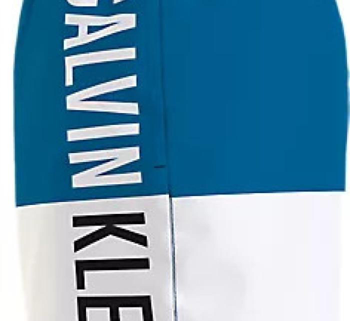 Pánské plavky Tkaný spodní díl MEDIUM DRAWSTRING-BLOCK KM0KM00994DYO - Calvin Klein