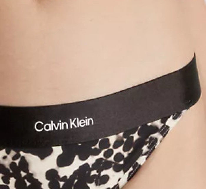 Dámské plavky Spodní díl CHEEKY BIKINI-PRINT KW0KW024910GM - Calvin Klein