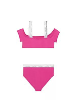 Dívčí plavky CROP TOP BIKINI SET KY0KY00062VUZ - Calvin Klein