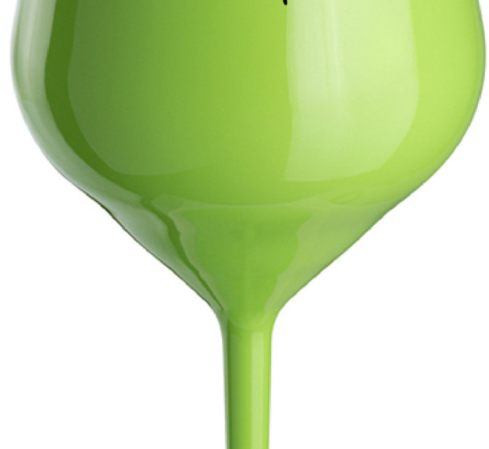 ...PROTOŽE BÝT ŘEDITELKA NENÍ PRDEL... - zelená nerozbitná sklenice na víno 470 ml